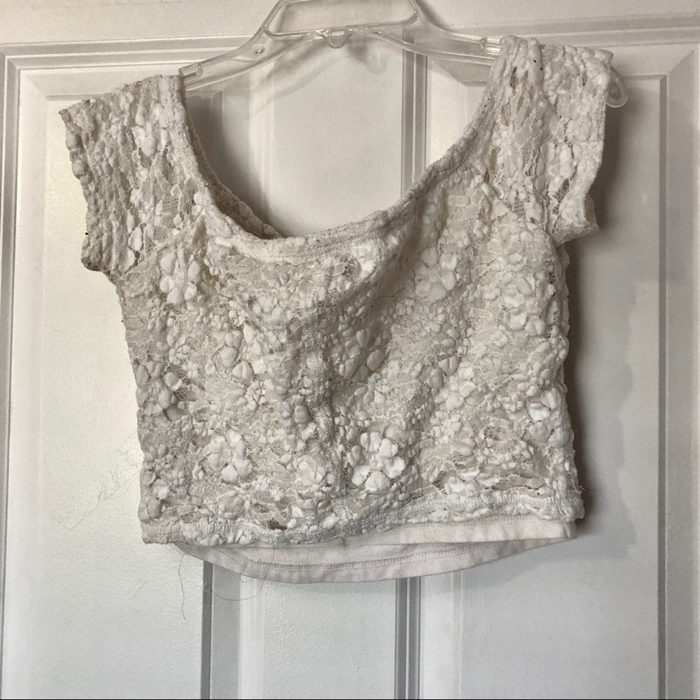 Lace Hollister Crop Top